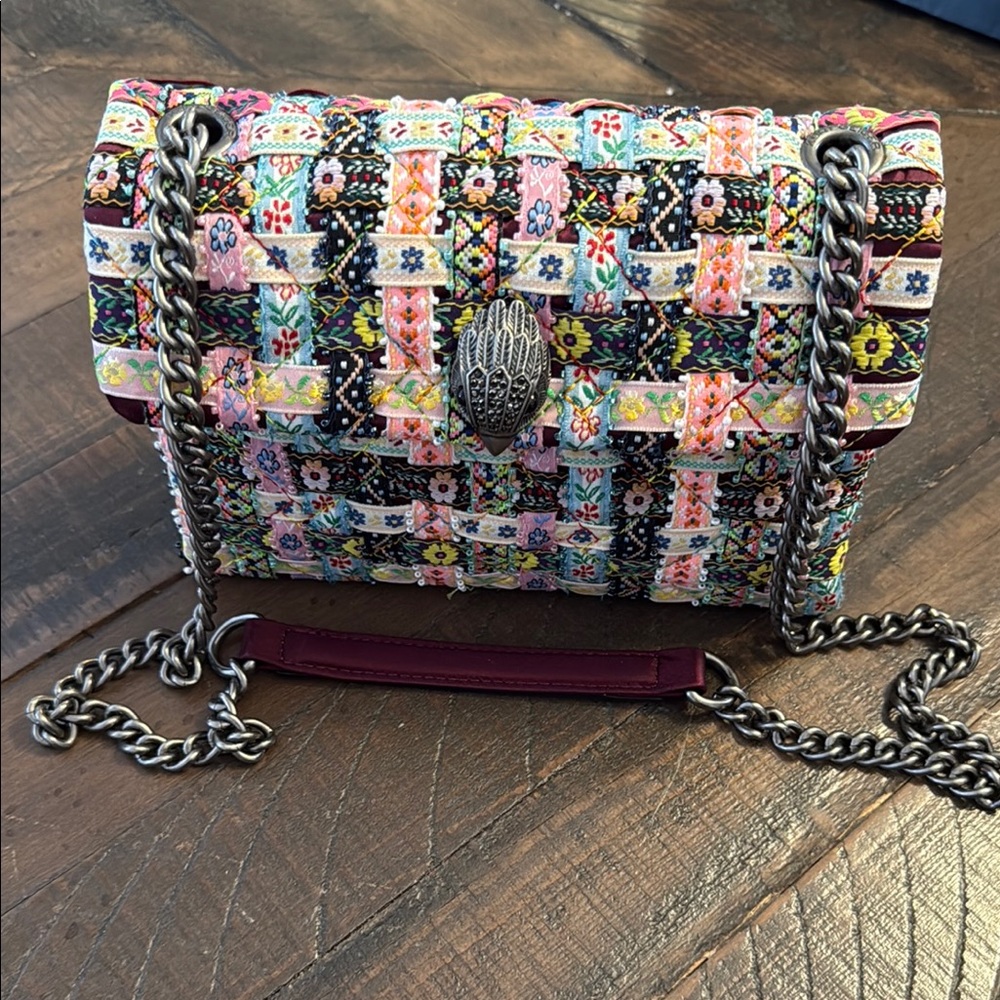 Kurt Geiger Multicolor Woven Crossbody Bag